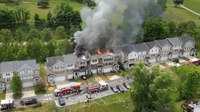 10 FDs battle fire in several W.Va. townhomes