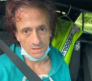 Fred Whitney, 49, was arrested for allegedly threatening a firefighter, law enforcement officers and court officials in a series of phone calls on Tuesday. (Photo/Maine State Police)