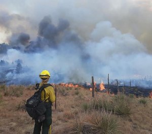 Katherine Muser, a senior music student at the University of Northern Colorado, spent last summer working as a firefighter for the Bureau of Land Management in Wyoming. During the school year, Muser is a volunteer firefighter at Galeton Fire and Protection District, which is about 15 minutes from the Greeley campus.