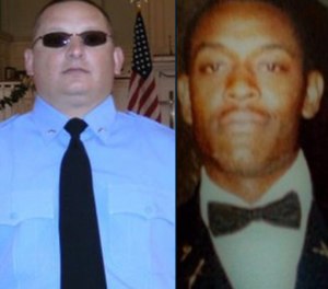 Sgts. Christopher Monica (left) and Curtis Billue.