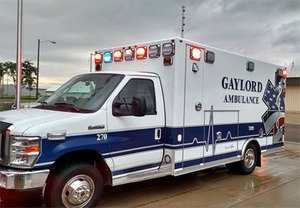 The new Gaylord EMS ambulance was purchased and equipped with a donation to the service.