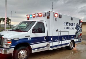 The new Gaylord EMS ambulance was purchased and equipped with a donation to the service.