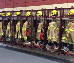 GearGrid’s open-grid PPE drying and storage systems are designed and constructed to maximize a fire department’s ability to quickly dry and effectively store PPE.