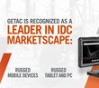 Getac Recognized as a Leader in IDC MarketScape Assessments of Worldwide Rugged Mobile Devices, Tablets and PCs