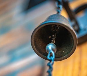 The tolling of the bell signifies a newly cancer-free patient at Shaw Cancer Center in Edwards, Colorado.