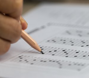 The written exam often consists of 100 to 150 multiple-choice questions.