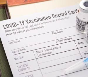 The phony vaccination card scheme appeared to involve the theft of blank cards, according to news reports.