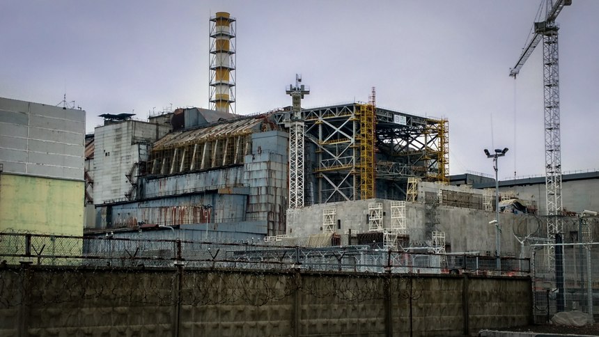 The ruined 4 reactor of Chernobyl Nuclear Power Plant.