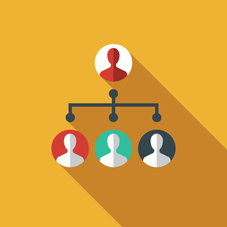 Figure 2: Flat organizational structure.