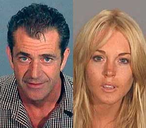 Mel Gibson and Lindsay Lohan have had infamous run-ins with the law.