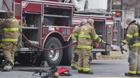 Can firefighting gear be decontaminated on scene?