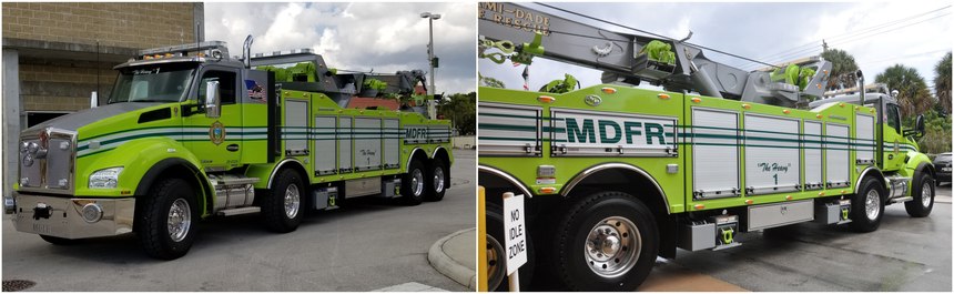 Mdfr Tech Rescue Engine Inside Heavy-1: Miami-Dade Fire Rescue's technical rescue apparatus