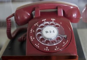 On February 16, 1968, the first 911 call was made in the United States using this phone. Photo/Haleyville Mayor Ken Sunseri via National Law Enforcement Museum