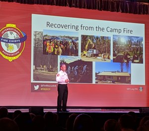 David Hawks shared details of the preparation, response and recovery efforts related to the destructive Camp Fire in Paradise, California, in 2018. (Photo/Janelle Foskett)