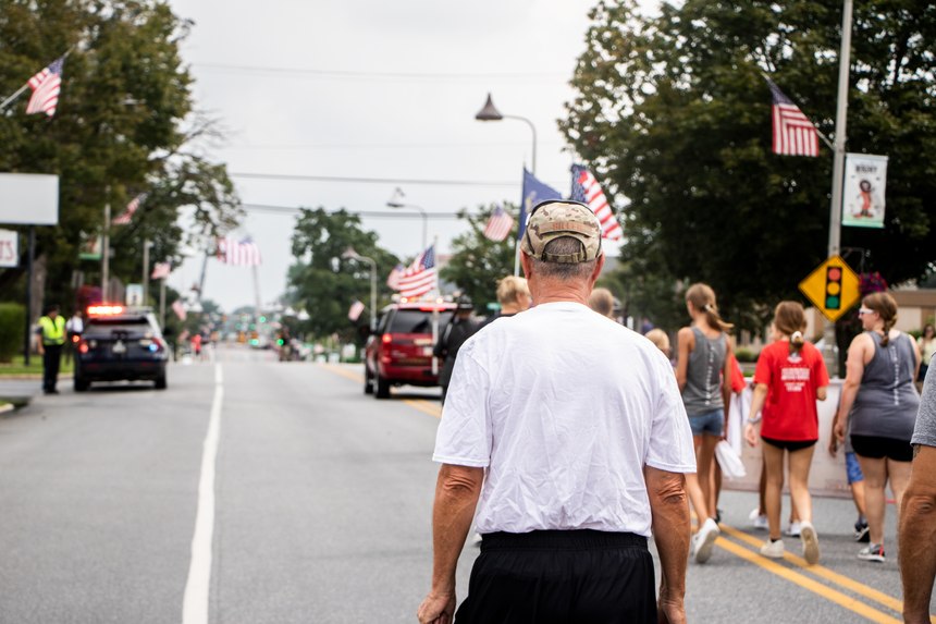 Frank Siller walks for every 9/11 victim and fallen first responder.