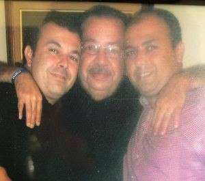 Avi Hollo pictured with his father Israel and brother Mordo. Avi says it takes a special type of individual to work as a paramedic providing end-of-life care.