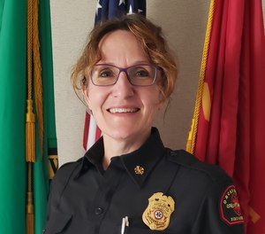 Holly vanSchaick, fire chief of Orcas Island Fire & Rescue in Eastsound, Washington.