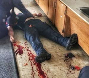 Providers must carry enough equipment on their person to treat a minimum of 10 victims.