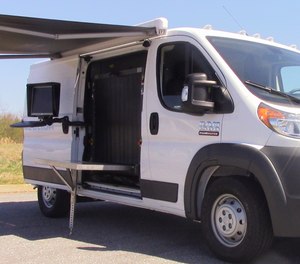 The ScanVan from Smiths Detection offers law enforcement agencies the ability to quickly and easily establish temporary X-ray screening checkpoints to catch potential threats and stop bad actors before they gain access to mass gatherings.