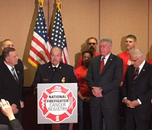 Brian McQueen, former chief of Whitesboro Vol. Fire Dept., shares his story. (Photo/NVFC)
