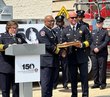 Photos: IAFC leaders present historical memorabilia to DC, Fairfax fire museums