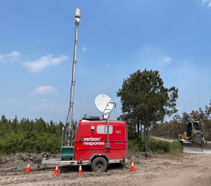 At the request of the North Carolina Forest Service, the two Verizon Satellite Picocells on Trailers (SPOTs) were delivered to identified priority locations near the fire.