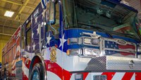 Photos: Mo. FD paints truck in stars and stripes to honor veterans