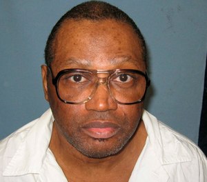 his undated file photo provided by the Alabama Department of Corrections shows a police mug shot of Vernon Madison, who is scheduled to be executed for the 1985 murder of Mobile police officer Julius Schulte