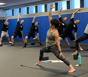 Lt. Jackie Pearson is a certified Yoga for First Responders instructor. Yoga and other resiliency training is incorporated into the agency’s in-house police academy curriculum.