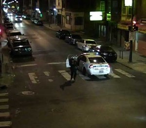 Despite being struck by multiple rounds (according to initial reports, three gunshots to the arm), Officer Jesse Hartnett not only survived the attack, he was able to get out of his vehicle, chase the suspect, and return fire, wounding his attacker.