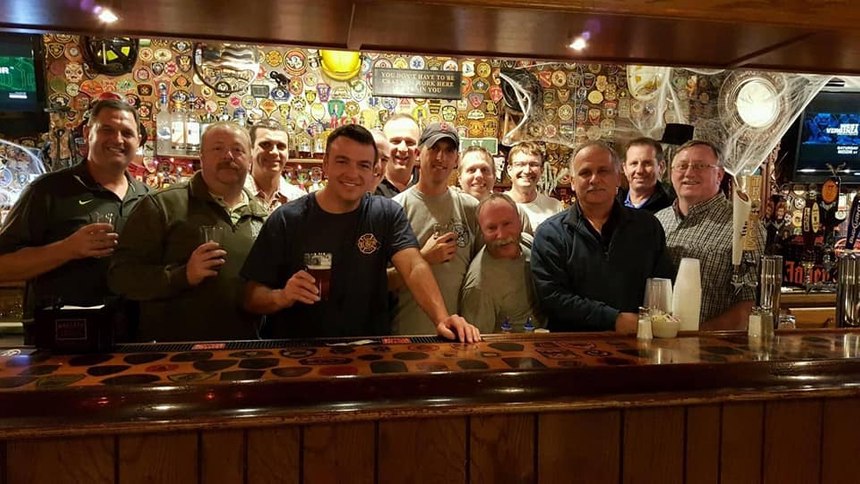 Joe Holomy shared: Our EFO class spent the weekends during the four-year program at the pub. Our final year (2015) is this pic. Officers from across the country who remain friends today.