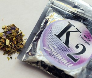 “Spice” and “K2” are dried herbs sprayed with chemicals. (AP Photo/Kelley McCall)