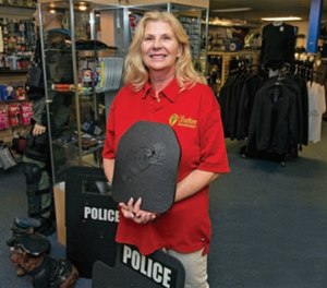 Karen Allan Ballengee, owner of Southern Police Equipment, has over 40 years' experience in keeping law enforcement officers safe.