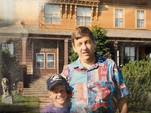 Andrew Klein and his father, Patrick Klein.