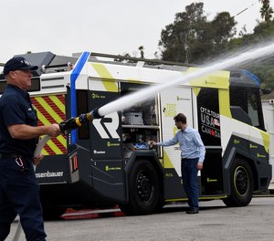 Rosenbauer America is bringing its RT electric fire truck to the U.S. market with an order from the LAFD.