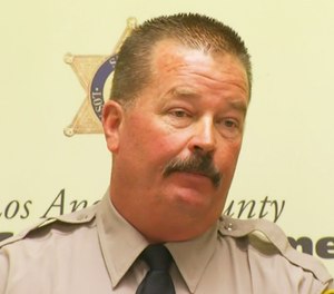 Veteran Sgt. Steve Owen, seen here in July 2015, was shot and killed in Lancaster, Calif., by a suspected armed burglar Wednesday, Oct. 5, 2016.