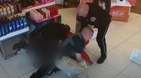 Watch: Cops tackle smash-and-grab suspects inside beauty store