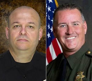 Deputy Danny Oliver, left, and Placer County sheriff's Detective Michael Davis Jr were killed by Luis Bracamontes in 2014.