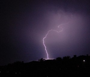 A number of people have reported being struck by lightning in the Carolinas this month, with one killing a 39-year-old man and another striking a couple while they were in the water. (Photo/Wikimedia Commons)