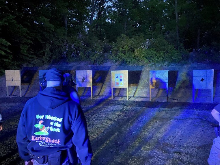 Having shoot or don’t shoot drills where targets must be identified by flashlight simulates real-world scenarios.