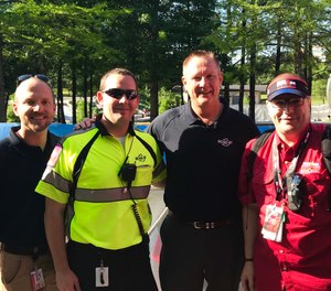 Robert Dickson, M.D.; Casey Patrick, M.D.; MCHD Chief Kevin Crocker; and Kevin Schulz, M.D.