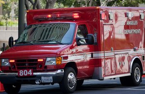On Sunday, 94% of L.A. County hospitals that take in patients stemming from 911 calls were diverting some ambulances away.