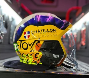 Chatillon-sur-Chalaronne – which MSA dubbed the “World Capital of Fire Helmets” – will serve as a stage town for the Tour while highlighting some of the area’s related manufacturing efforts, including the MSA Gallet fire helmet.