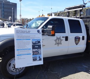 The MEOC Support Vehicle at the 2019 California Mobile Command Center Expo.