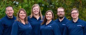 New team members: Matt Kinkade, Kerry Stanforth, Heather Lester, Meghan Keough, Sam Broze, Eric Reising. Not pictured: Jennifer Rossman and Greg Roach.