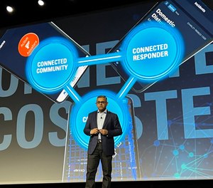 Mahesh Saptharishi, Motorola Solutions executive vice president and chief technology officer, kicks off premier technology training conference for the public safety community, Summit 2023, on April 11, 2023
