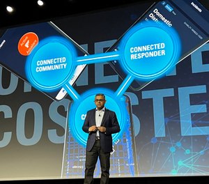 Mahesh Saptharishi, Motorola Solutions executive vice president and chief technology officer, kicks off premier technology training conference for the public safety community, Summit 2023, on April 11, 2023