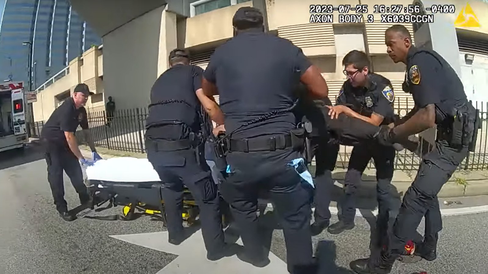 Body-worn camera footage shows Baltimore medic warning about positional ...