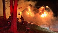 Mayday called after FF falls through floor of burning Md. house