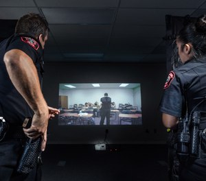 Use simulation to train for marksmanship, active shooter response and more. In addition to improving officer performance and reducing expenses, using in-house simulation training keeps officers at the station so they can respond quickly when needed. (image/Laser Shot)